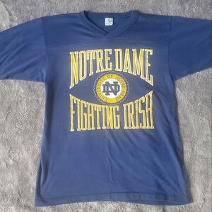 Vintage 1980s UNIVERSTY NORTE DAME FIGHTING IRISH T-Shirt , M, Football 1980s